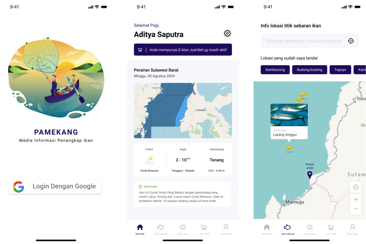 Aplikasi Dinas Perikanan Mamuju Tengah